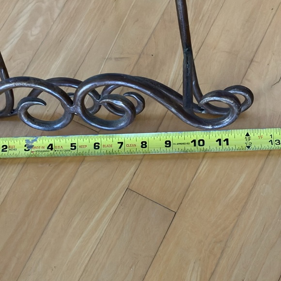 Large 22” Tall Easel Display Stand, Heavy Metal Scroll Work Design - Picture 6 of 10